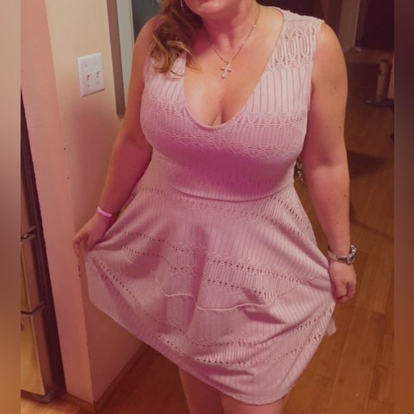 BCBGMaxAzria Blush Pink Mini Dress - Picture 6 of 10